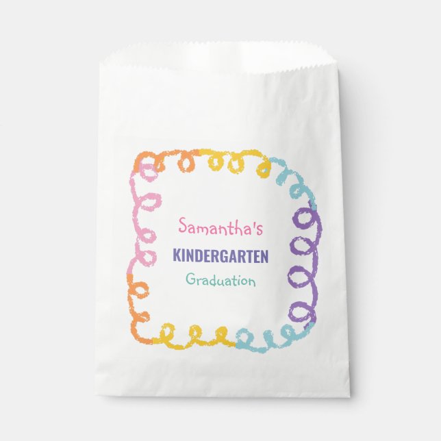 Sachets En Papier Fête de fin d'études à l'école maternelle (Devant)