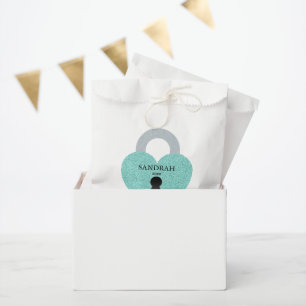 Sachets En Papier Fête de la Douche de la fête bleue Turquoise BRI