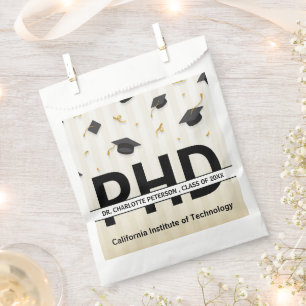 Sachets En Papier Fête de la graduation au doctorat unique