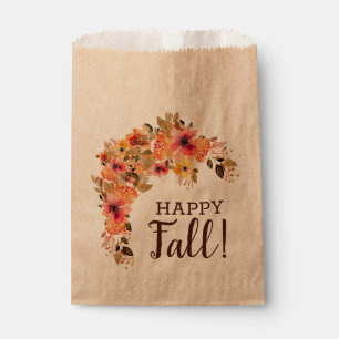 Sachets En Papier Fête de la guirlande florale d'automne