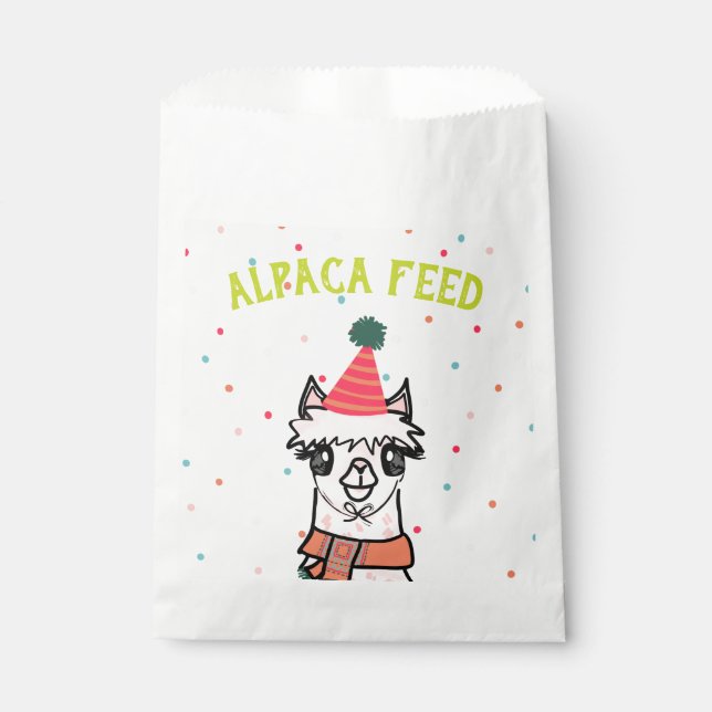Sachets En Papier Fête de l'Alpaca (Devant)