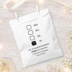 Sachets En Papier Fête de l'obtention d'un doctorat