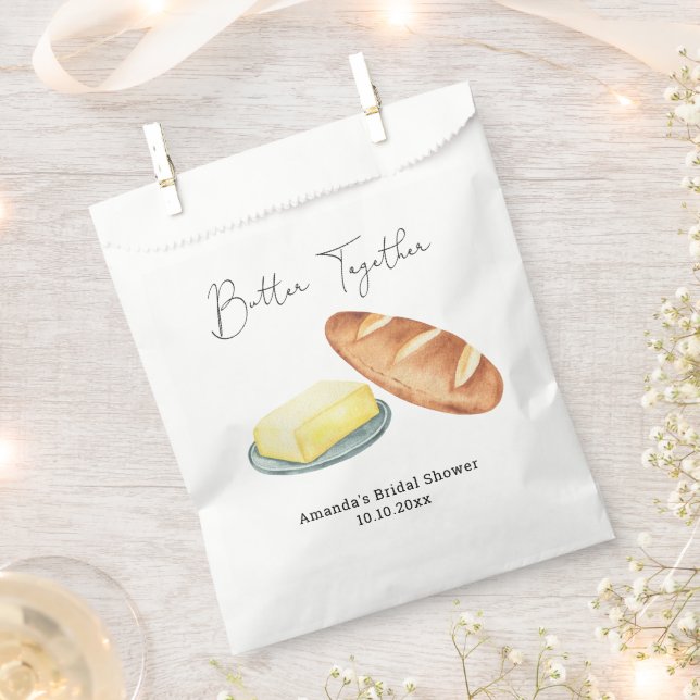 Sachets En Papier Fête de mariage Beurre Ensemble (Coupé)