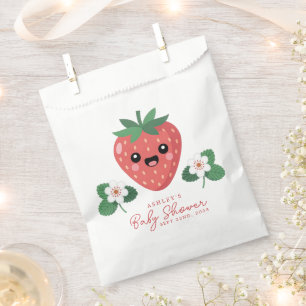 Sachets En Papier Fête de naissance Kawaii Strawberry