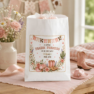 Sachets En Papier Fête de naissance Western Prairie Princess