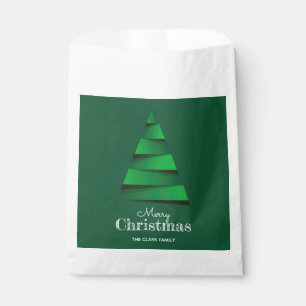 Sachets En Papier Fête de Noël Abstraite