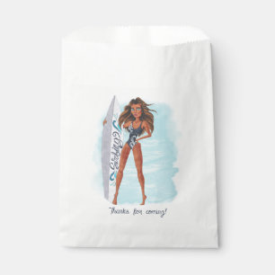 Sachets En Papier Fête de plage surf d'été
