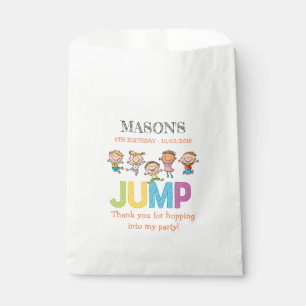 Sachets En Papier Fête de Trampoline Anniversaire