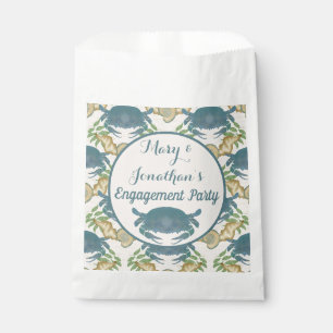 Sachets En Papier Fête des crabes - Crabe bleu aquarelle, Fiançaille