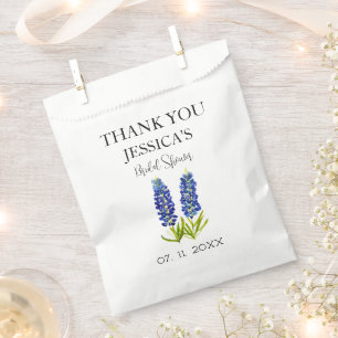 Sachets En Papier Fête des mariées Bluebonnets Blue Flowers