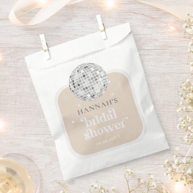 Sachets En Papier Fête des mariées de boule Retro Disco (Coupé)