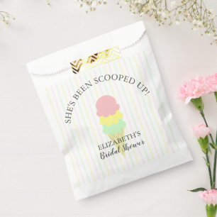 Sachets En Papier Fête des mariées de crème glacée récupérée
