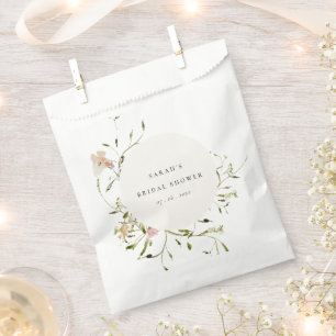 Sachets En Papier Fête des mariées de germe florale de prairie molle