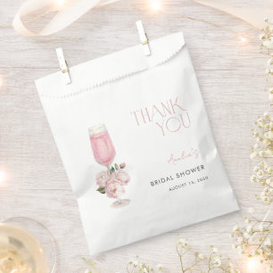 Sachets En Papier Fête des mariées de Merci rose moderne