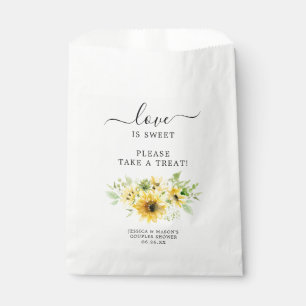 Sachets En Papier Fête des mariées de tournesol Favoriser le sac Lov