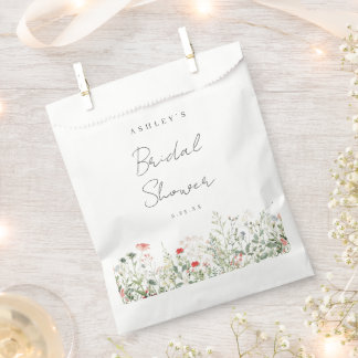Sachets En Papier Fête des mariées fleur sauvage