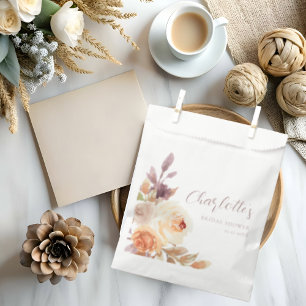 Sachets En Papier Fête des mariées florale de la chute bohème