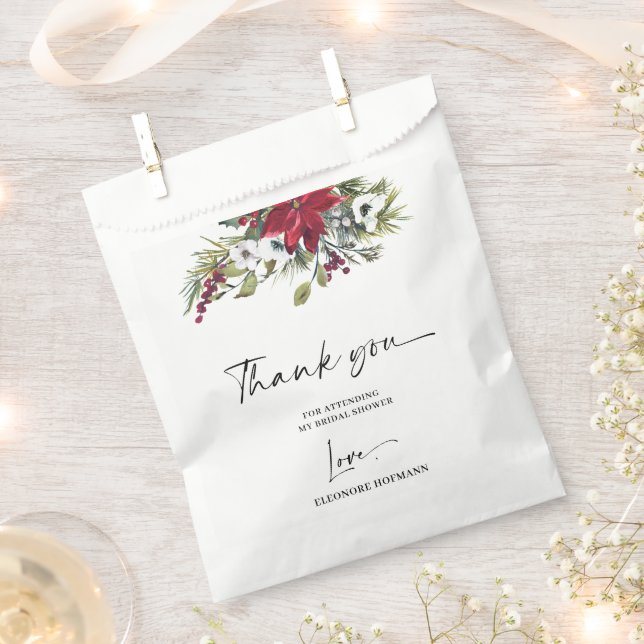 Sachets En Papier Fête des mariées Merci (Coupé)