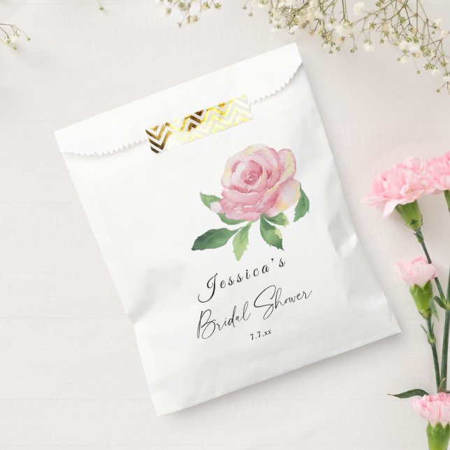 Sachets En Papier Fête des mariées rose (Scellé)