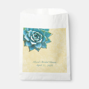 Sachets En Papier Fête des mariées Succulente Aquarelle Dentelle jau