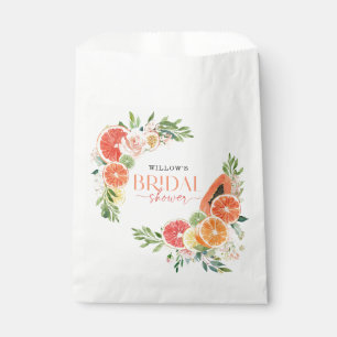 Sachets En Papier Fête des mariées tropicale des agrumes