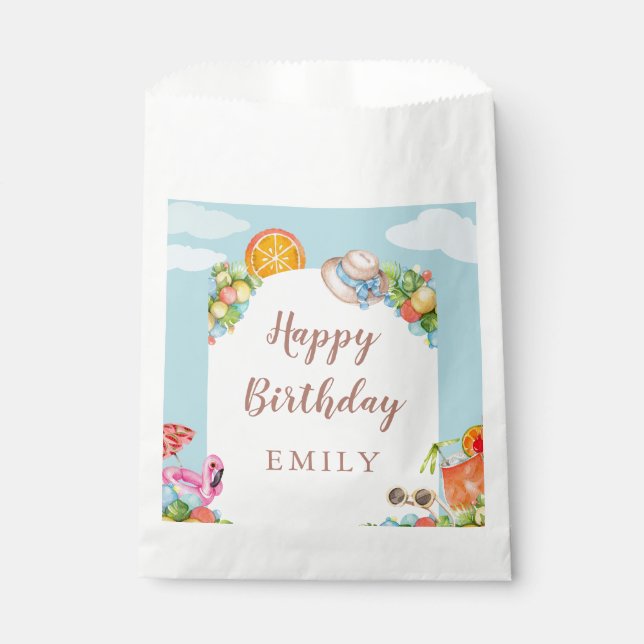 Sachets En Papier Fête d'été Pastel (Devant)