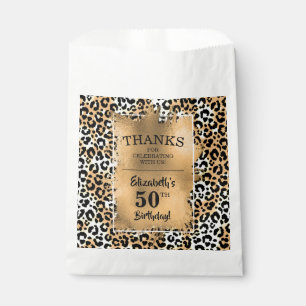 Sachets En Papier Fête du 50e anniversaire de Leopard