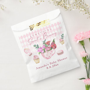 Sachets En Papier Fête du thé Quelque chose de doux se prépare Baby 
