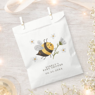 Sachets En Papier Fête Prénatale Bébé Abeille Bourdon Fleur Margueri