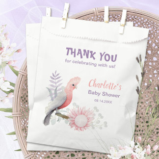 Sachets En Papier Fête prénatale oiseau floral jardin de lavande fan