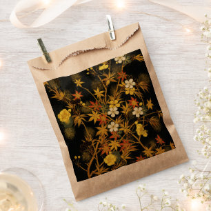 Sachets En Papier Feuilles d'automne japonaises Antique botanique