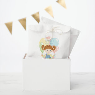 Sachets En Papier Fille d'anniversaire dans les couloirs rouges