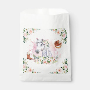 Sachets En Papier Fille rose pâle Fille Cheval fête d'anniversaire