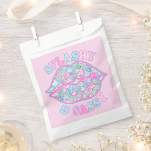 Sachets En Papier Fille Splashy & Sassy Rose Turquoise Mermaid Kiss