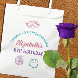 Sachets En Papier Filles Coquillages Anniversaire