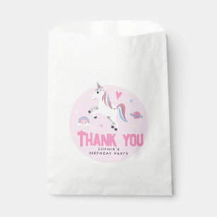 Sachets En Papier Filles Mignon Rose Licorne Arc-en-ciel 