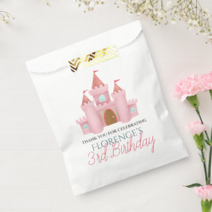 Sachets En Papier Filles mignonne rose princesse Anniversaire de enf