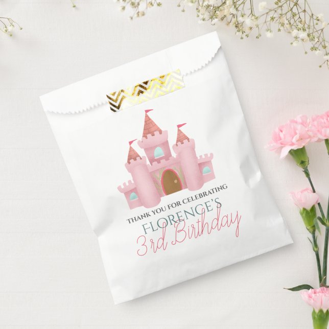 Sachets En Papier Filles mignonne rose princesse Anniversaire de enf (Scellé)