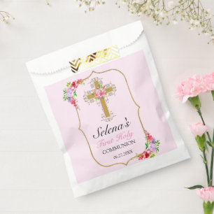 Sachets En Papier Filles Première Sainte Communion Jolie Florale