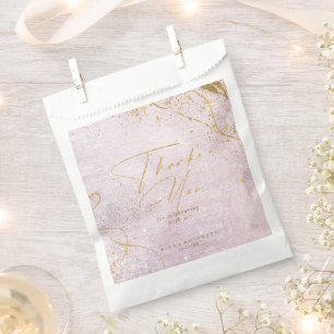 Sachets En Papier Fine Lines Gold Abstrait Mariage Mauve ID867