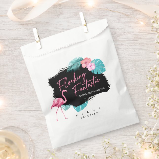 Sachets En Papier Flamingo Bachelorette Flocking Fantastique V2 ID93 (Coupé)