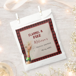 Sachets En Papier Flannel & fizz douche d'hiver rouge et noire