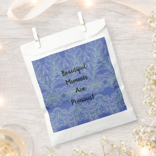 Sachets En Papier Flèches douces Bleu Beaux moments