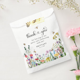 Sachets En Papier Fleur sauvage doux et Anniversaire de enfant de bo