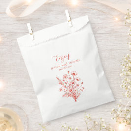 Sachets En Papier Fleur sauvage Elegance Mariage-Merci