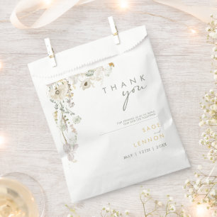 Sachets En Papier Fleur sauvage lunatique   Sac Faveur pré