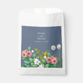 Sachets En Papier Fleur sauvage Periwinkle Dusty Blue Mariage