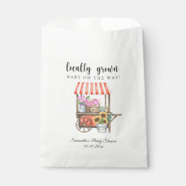 Sachets En Papier Fleurs cultivées localement Baby shower du marché 