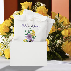 Sachets En Papier Fleurs de lavande de bourdon Jaune
