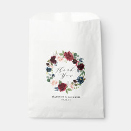 Sachets En Papier Fleurs Enchantées | Remerciements de Mariage Perso
